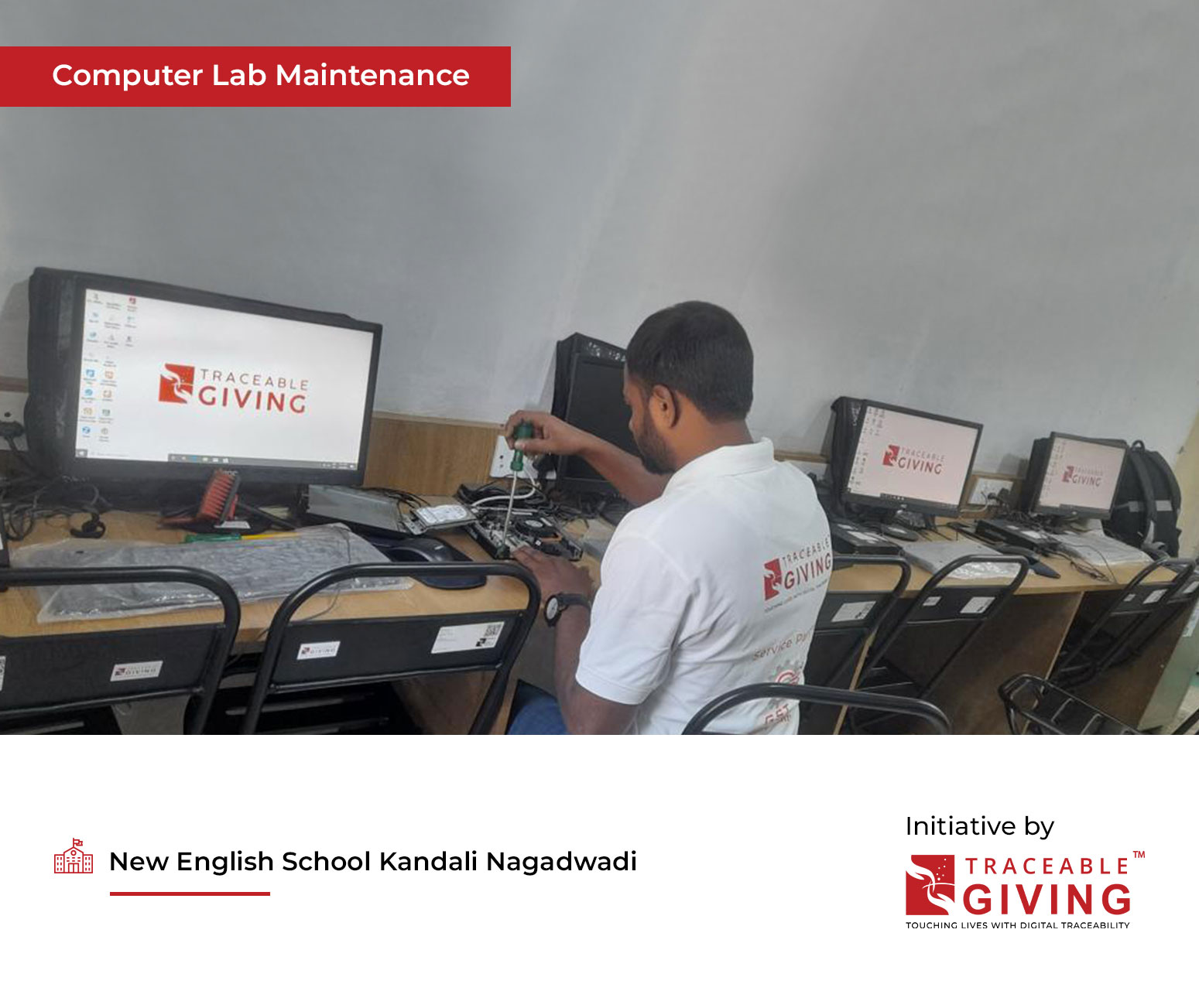 E-LEARNING CLASS ROOM AND COMPUTER LAB MAINTENANCE - 2024 <span>For New English School Kandali Nagadwadi</span>