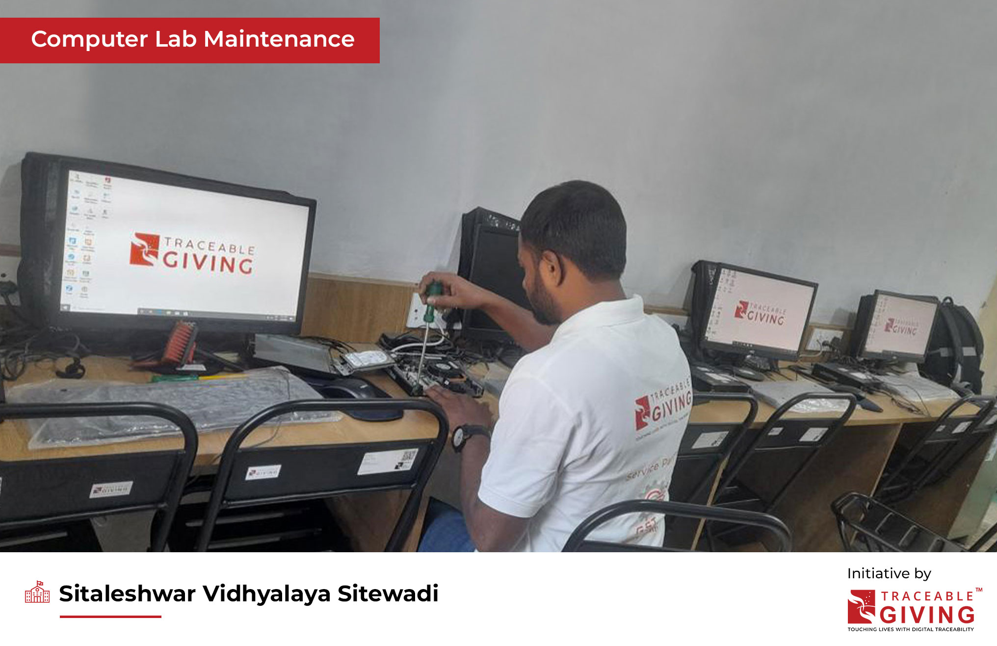 E-LEARNING CLASS ROOM AND COMPUTER LAB MAINTENANCE - 2024 <span>For Shitaleshwar Vidhyalaya Sitewadi</span>