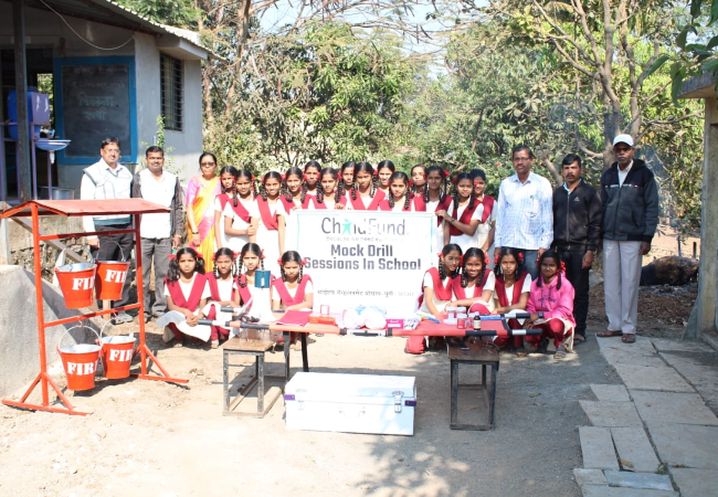 Disaster Management Materials for Girls of the School.