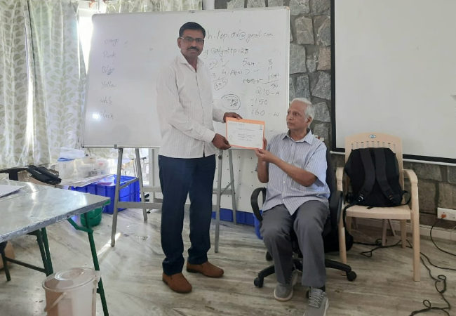 Mr.P.K.Dhanawade attended trainining in kuppam Andhrapradesh