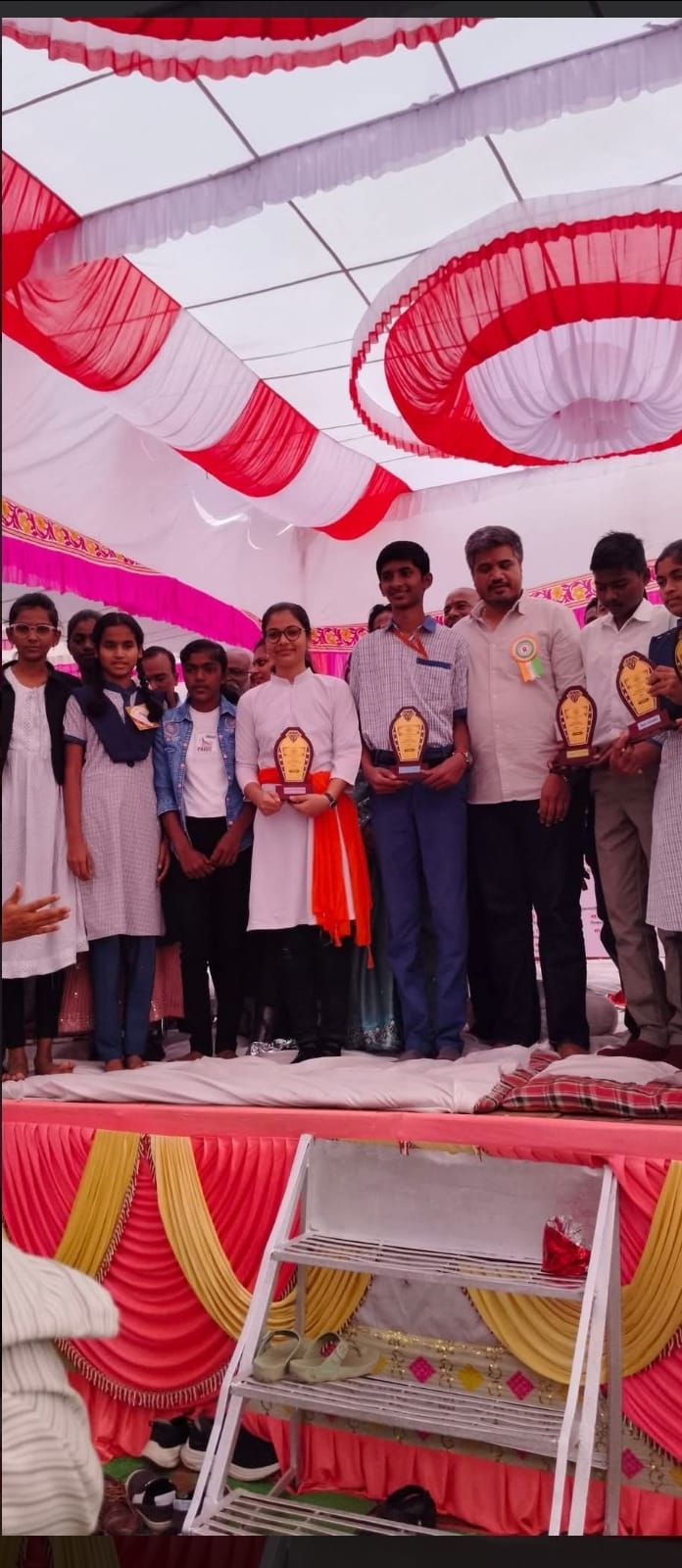 Eighth position in the taluka in the district-level meritorious science competition exam