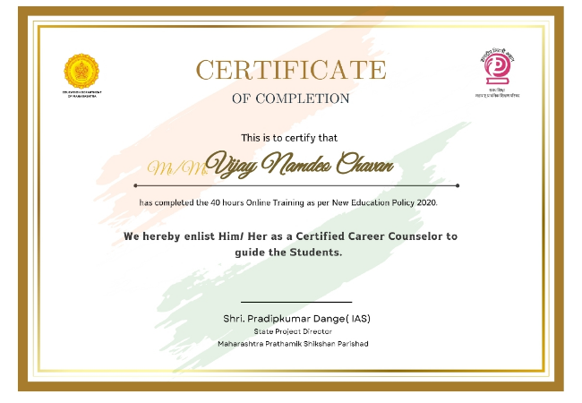 Completed training as a Career Counselor.