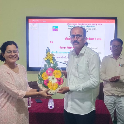 Planning Head and District Liaison Head of the Joint Karjat Taluka Sports Competition of the District Sports Officer and District Sports Council Ahilyanagar